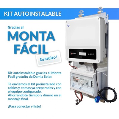Kit autoconsumo solar 1kW XS monofásico Inyección Cero 2