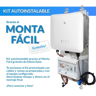 Comprar Kit autoconsumo solar 5kW híbrido con excedentes 2