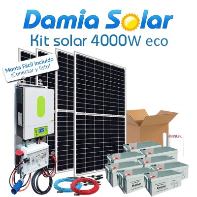 Kit 4000W ECO Fines de semana: Nevera Congelador, Lavavajillas, Tv, Microondas, Lavadora, Etc