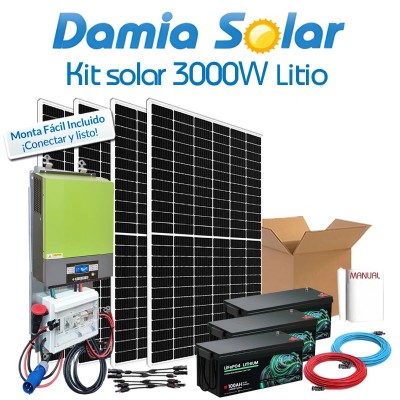 Kit Solar de Litio 3000W para verano y fines de semana