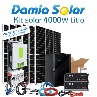 Kit Solar 4000W Uso Diario Litio