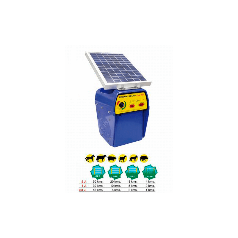 Pastor eléctrico ZAKO solar con panel 5 w
