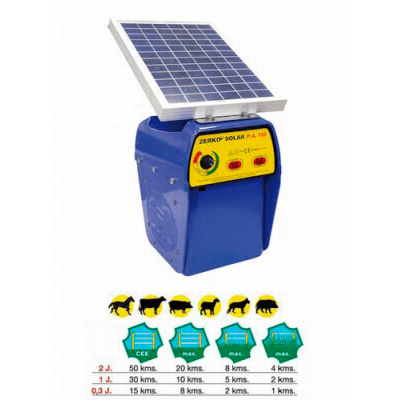 Comprar Pastor eléctrico solar IMPACTO SOLAR RECARGABLE 10W batería y panel  INCLUÍDOS - Damia Solar