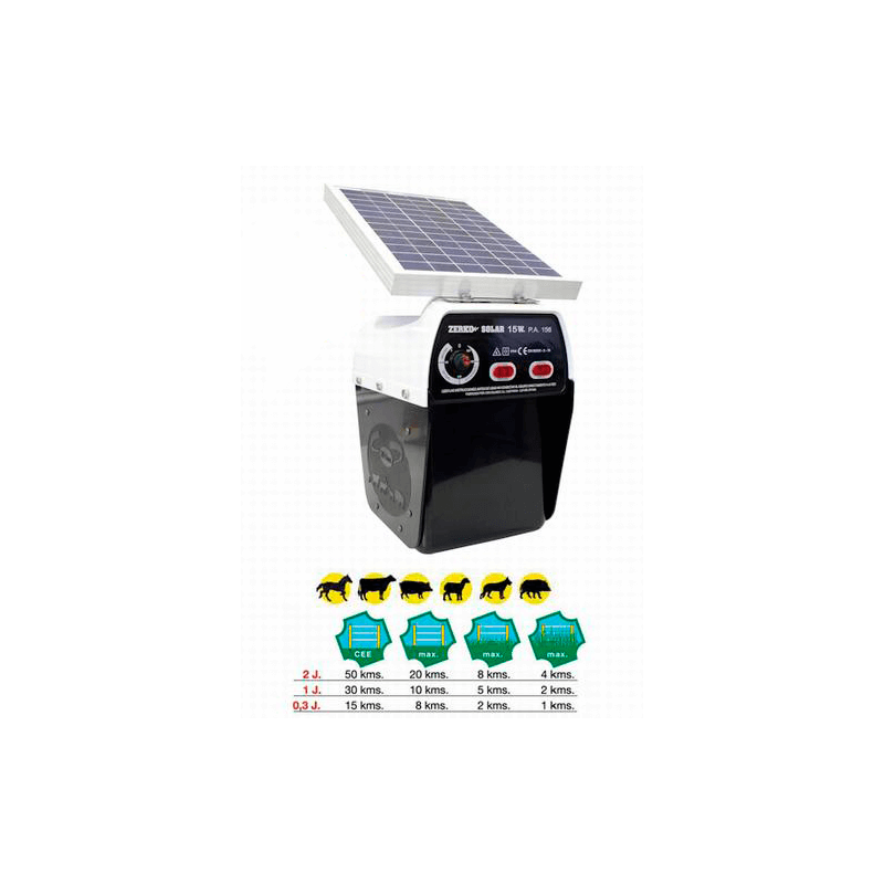 Comprar Pastor eléctrico solar ZERKO SOLAR 15W (No incluye batería) - Damia  Solar