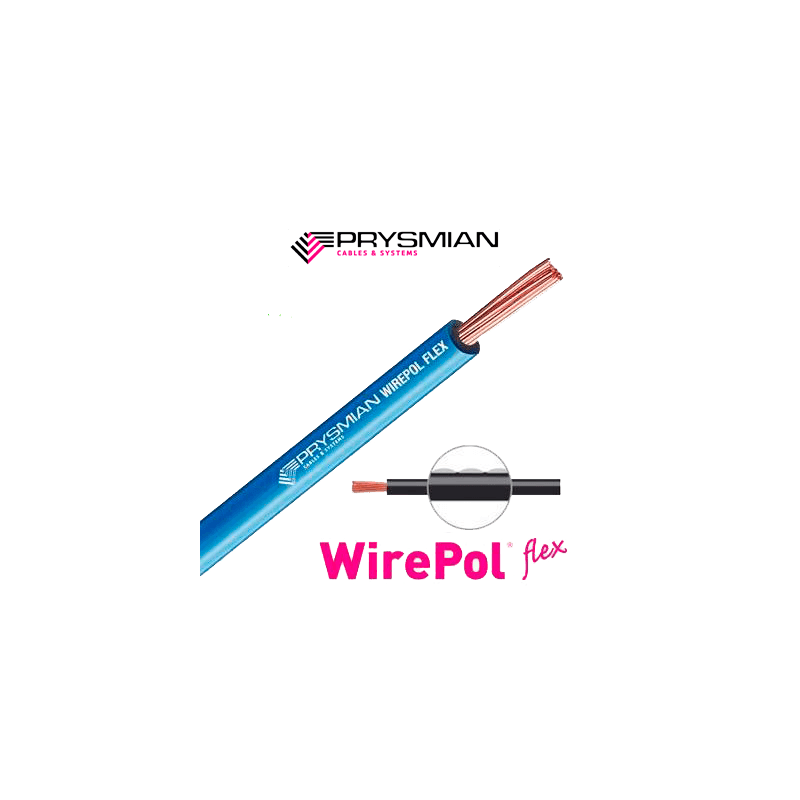 Cable Eléctrico Wirepol Flex  6 Mm2.    Caja De 100 Metros