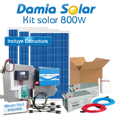 Kit solar 800W Uso Diário:...