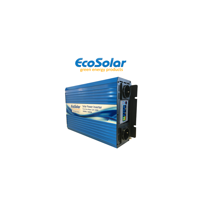 Inversor de onda pura Ecosolar Super Blue 2000W 12V