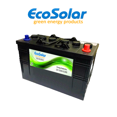Bateria solar monobloco de ciclo profundo Ecosolar 115Ah
