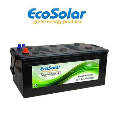 Bateria monobloco de ciclo profundo Ecosolar 245Ah
