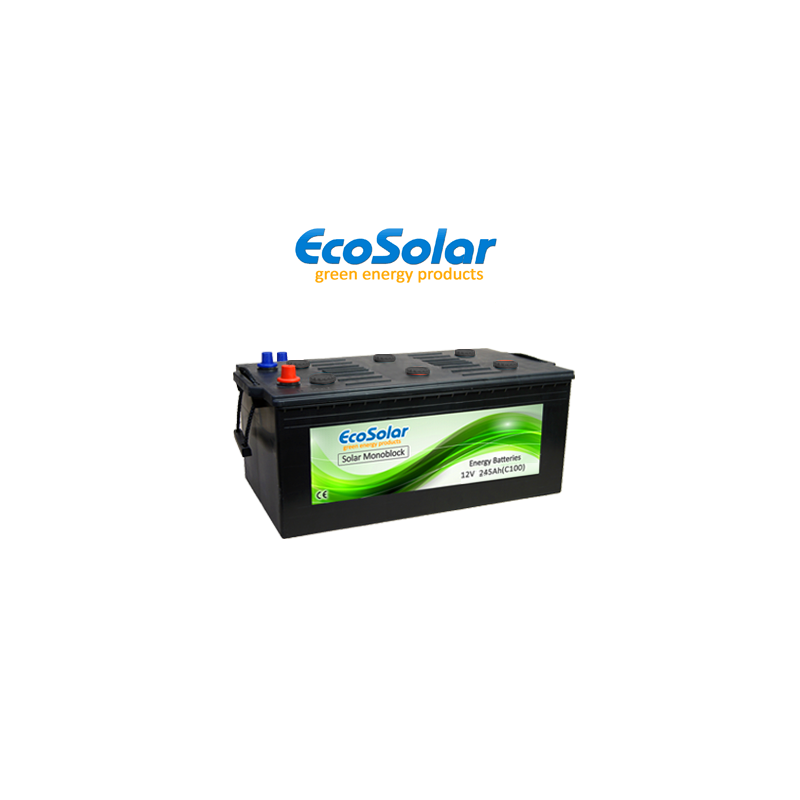 Batería monoblock de ciclo profundo Ecosolar 245Ah