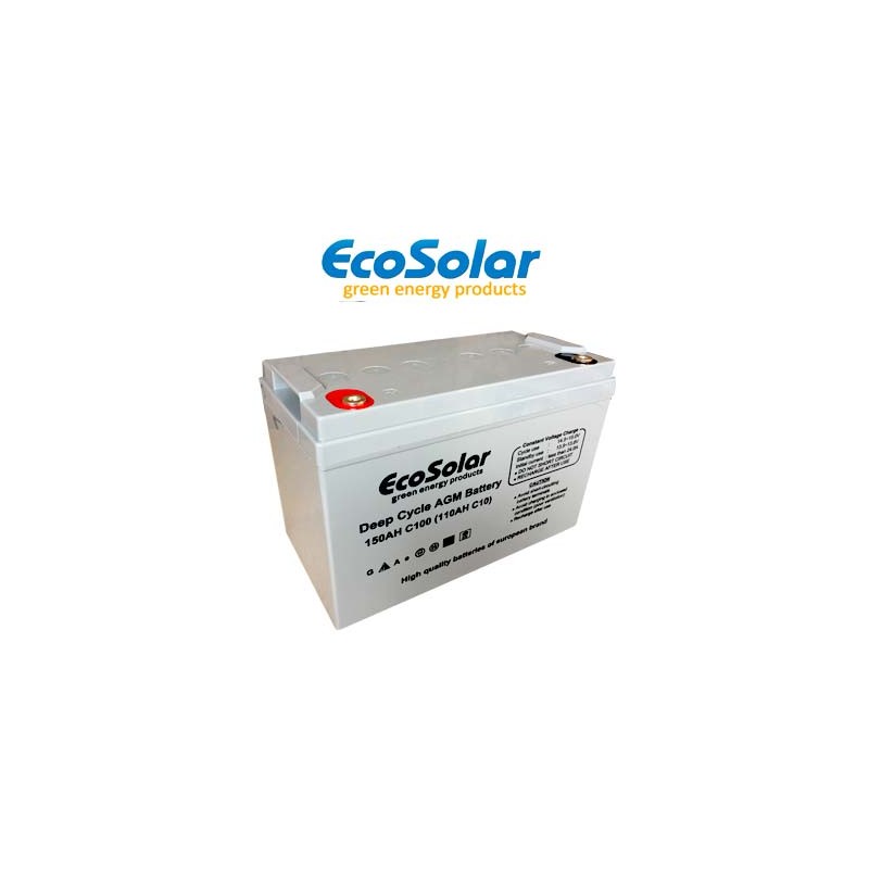 Bateria AGM Ecosolar 150Ah C100 12V