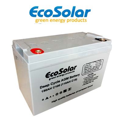 Batería solar GEL 150ah c100 - Fotovoltaica Solar