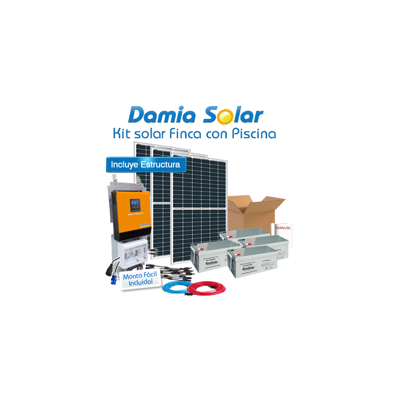 Kit solar para finca con bomba de piscina