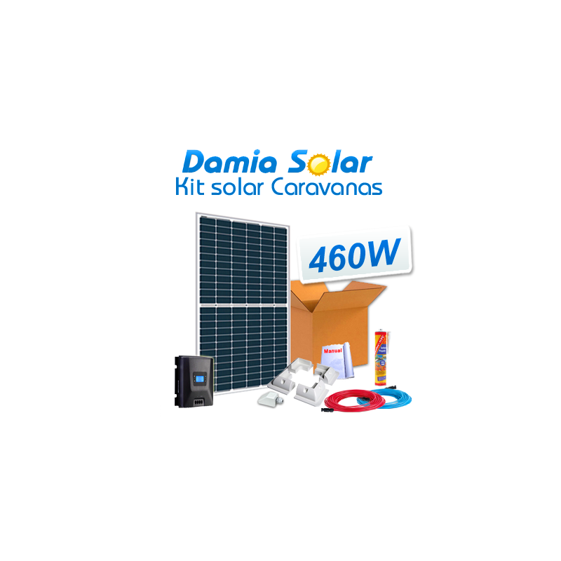 Kit solar completo para autocaravanas con panel 460W 24V para instalación a 12V