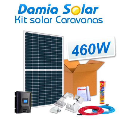 Humano Vandalir Accesorios Comprar Kit solar completo para autocaravanas con panel 460W 24V para  instalación a 12V - Damia Solar
