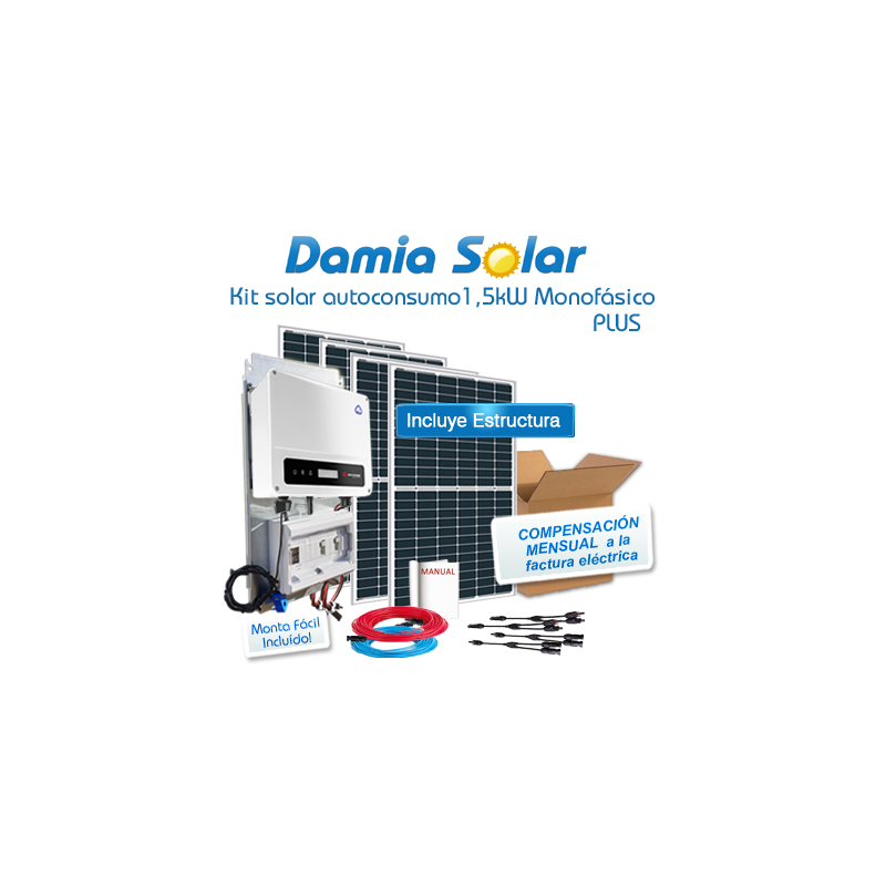 Kit solar autoconsumo de 5360W inyeccion cero, con inversor Ingecon SUN  1Play 5TLM DC SWITCH y paneles