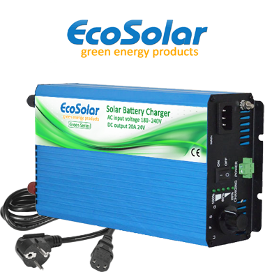 Cargador de baterías Ecosolar Super Green 20A (24V)