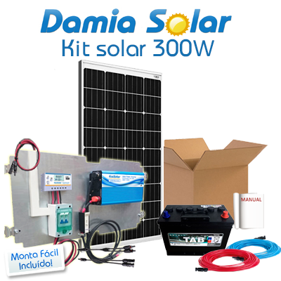 Kit Solar 300W Fines de semana con inversor onda modificada: Iluminación.