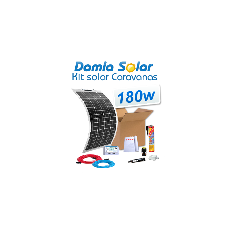 Kit solar para caravanas 180W com painel flexível