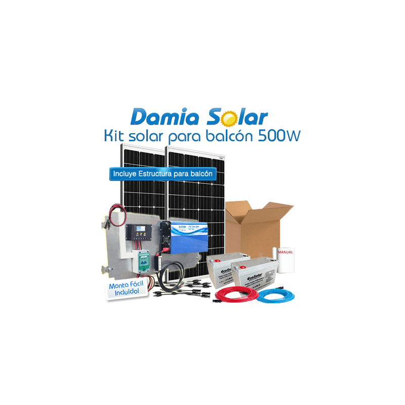 Kit solar para varanda 500W 12V