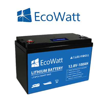 Batería de litio EcoWatt LiFePO4 Smart BMS 12.8V 100Ah