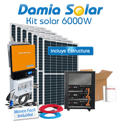 Kit Solar 6000W Uso Diario Litio