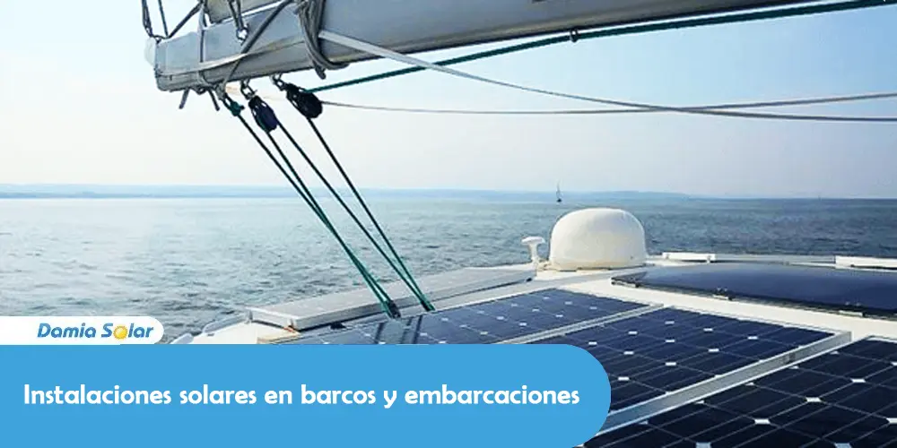 Instalaciones solares en barcas y embarcaciones