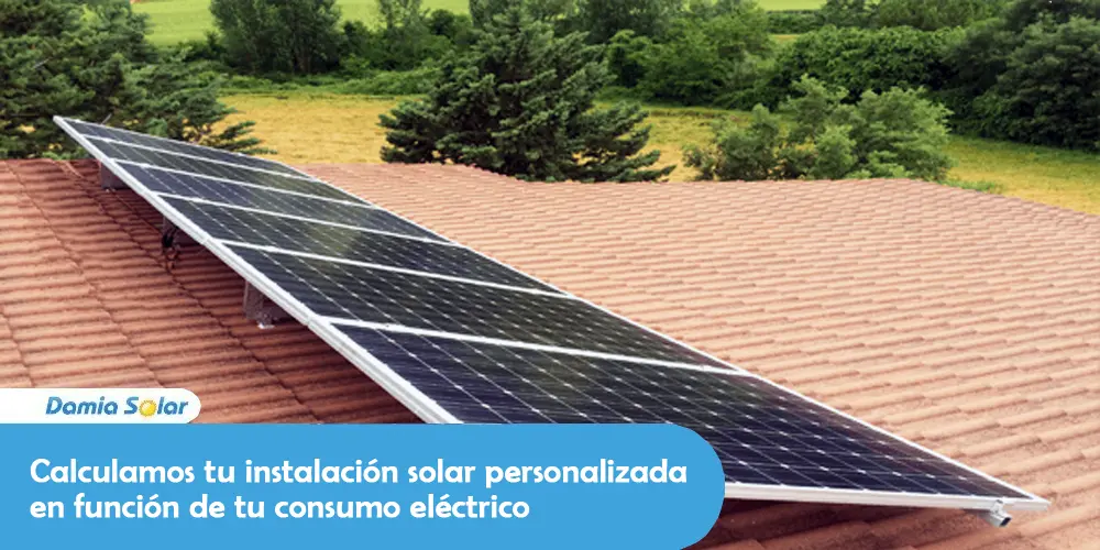 Calculamos tu instalación solar personalizada según tu consumo eléctrico