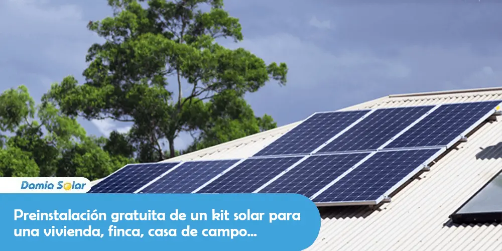 Preinstalación gratis en tu kit solar para vivienda, granja, casa de campo…