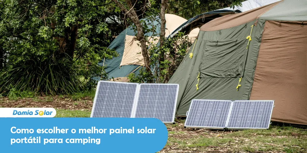 Como escolher o melhor painel solar portátil para camping