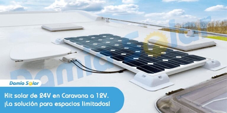 Kit solar de 24V en Caravana a 12V. ¡Solución para espacio limitado y potencia!