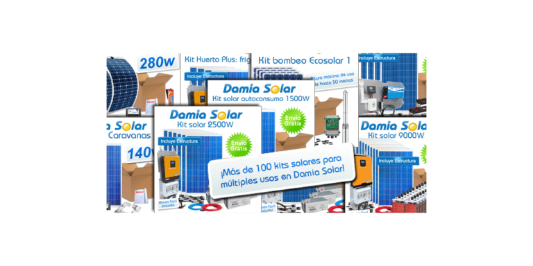 Damia Solar: ¡Más de 100 kits de energía solar para escoger!