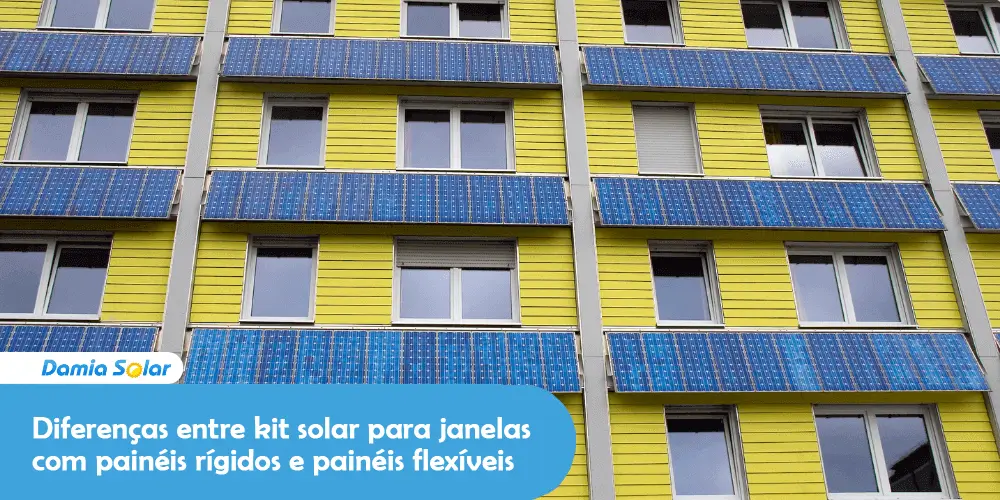 Diferenças entre kit solar para janelas com painéis rígidos e painéis flexíveis