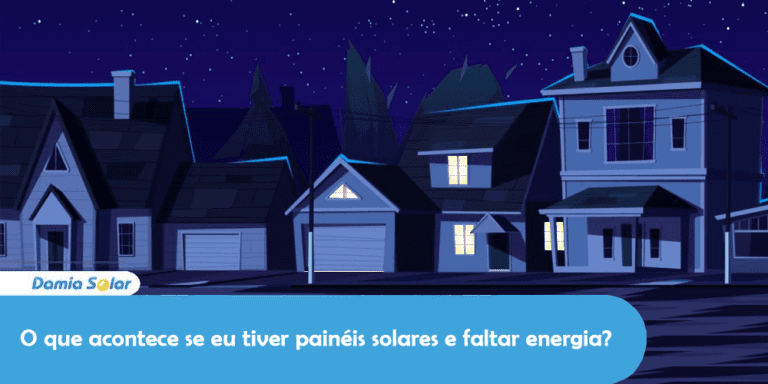 O que acontece se eu tiver painéis solares e faltar energia?
