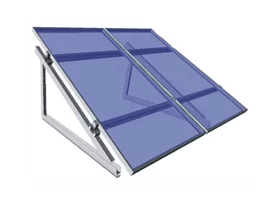 Estrutura ajustável para telhado ou superfície plana ou ligeiramente inclinada