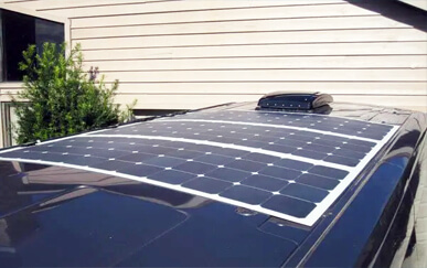 Quando usar placas solares flexíveis: width=