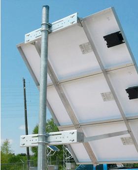 Estructura de pared para placas solares soporte