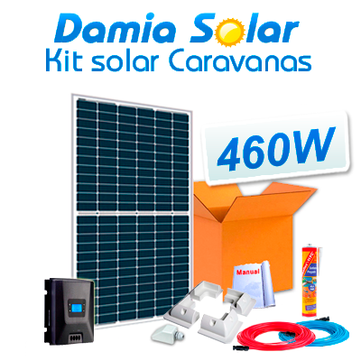 Kit Solar Completo Para Autocaravanas Con Panel 460W 24V Para Instalación A 12V