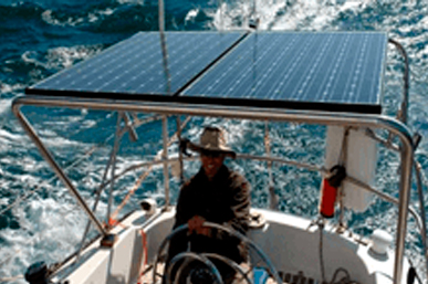 Kit solar para uso em barcos a motor e veleiros