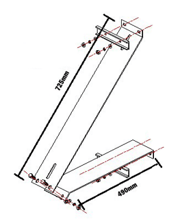 Medidas de estrutura para painel de parede